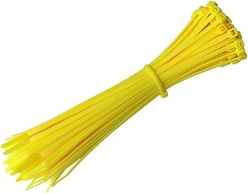 ЗАЖИМЫ КАБЕЛЬНЫЕ Стяжки ЖЕЛТЫЕ КРЫШКИ 4,8х200мм 100шт.