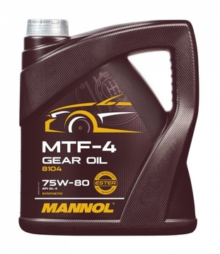 OLEJ MANNOL 8104 MTF-4 75W-80 API GL4 4L PRZEKŁADNIOWY