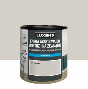 Emalia akrylowa matowa Trench 6 0.5 l Luxens