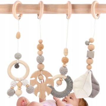 Підвіски для BABY GYM стійка розвивальна 4 шт. набір звуковий брязкальця