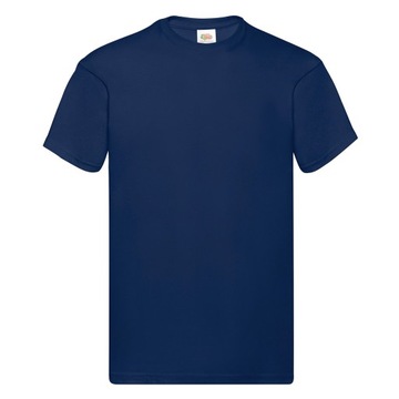 T-SHIRT KOSZULKA FRUIT OF THE LOOM navy M