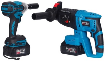 НАБОР АККУМУЛЯТОРНЫХ ИНСТРУМЕНТОВ 21 В 4 в 1 + ОТВЕРТКА, МОЛОТОК, ШЛИФОВАЛЬНАЯ ИНСТРУМЕНТ, КЛЮЧ