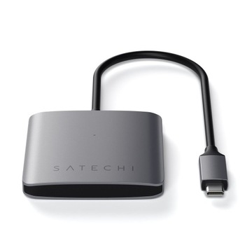 4-портовый концентратор USB-C Satechi — концентратор USB-C (4x USB-C) (серый космос)