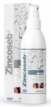 ZINCOSEB SPRAY NA PROBLEMY SKÓRNE PSA KOTA 200 ml