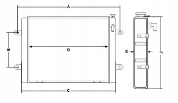 ВОДООХЛАДИТЕЛЬ ВИЛОЧНЫЙ ПОГРУЗЧИК TOYOTA 8FG/FD10-18