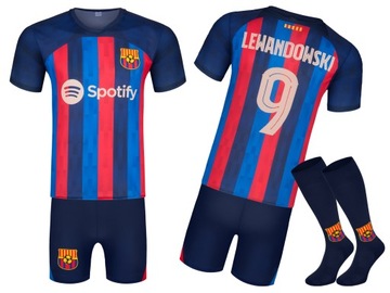 Strój Piłkarski getry LEWANDOWSKI 9 BARCELONA 98