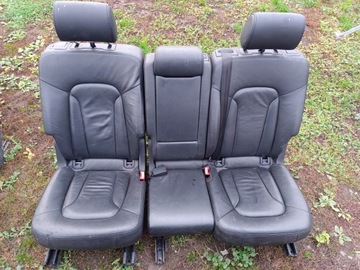 AUDI Q7 4L SEDADLA SEDADLO POHOVKA KŮŽE KOMPLET