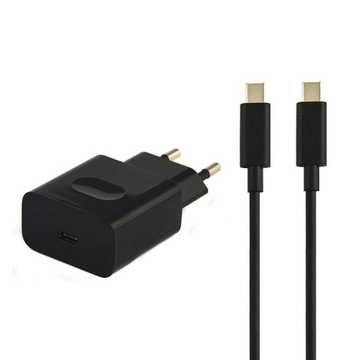 Ładowarka Sieciowa USB Typ-C PD 3A z Kablem Czarna HW-050300E00 dla Huawei