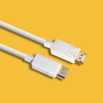 ПРОЧНЫЙ КАБЕЛЬ DP 1.2 ПОРТ ДИСПЛЕЯ К ПОРТУ ДИСПЛЕЯ 4K 60 ГЦ 1,8 М БЕЛЫЙ