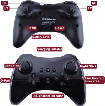 Геймпад-джойстик для проводного классического контроллера Nintendo Wii Pro