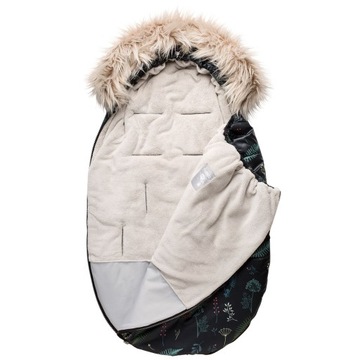 Большой зимний спальный мешок, черный, Буратино, 0-2 года