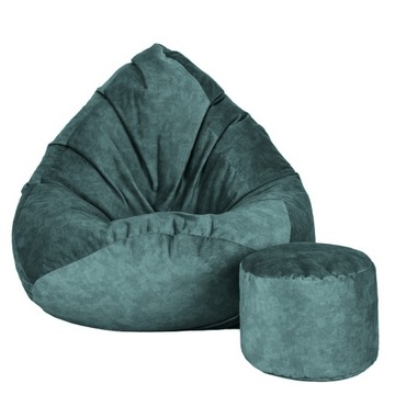 MEGA PUFA WOREK SAKO 100x130 WELUR PREMIUM | FOTEL LOFT / SCANDI DESIGN