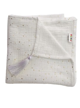 Муслиновая пеленка с кисточкой 80х80
