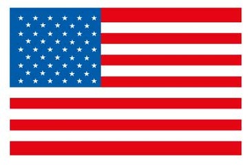 NAKLEJKA FLAGA USA 12x7
