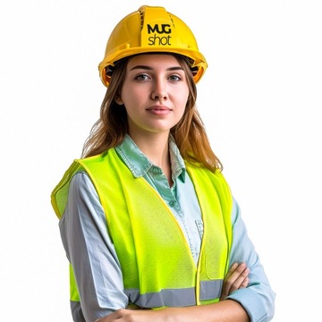 Светоотражающий жилет с напечатанным логотипом OHS ROAD WIZARD ONLINE