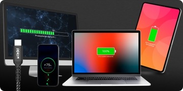 БЛОК ПИТАНИЯ ЗАРЯДНОГО УСТРОЙСТВА 2xPORTS -C- 20W 1xPORT -A- QC С КАБЕЛЕМ ДЛИНОЙ 1М ДЛЯ IPHONE