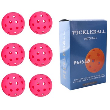 6 sztuk/zestaw Pickleball 40 otworów Praktyka