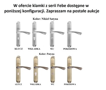 Дверная ручка FEBE Без отверстия (Комнатная) Никель