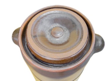 КЕРАМИЧЕСКАЯ БОЧКА 30 Л ДЛЯ СБОРА С ВОРОТНИКОМ КЕРАМИЧЕСКАЯ КРЫШКА