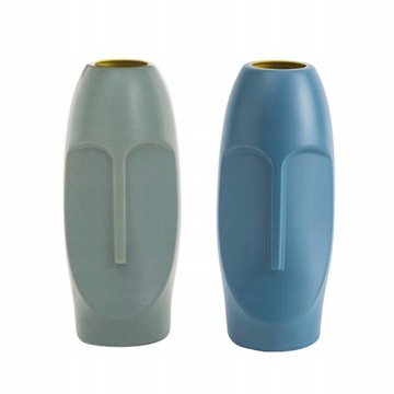 Скандинавский минималистский PE Абстрактная ваза с человеческим лицом