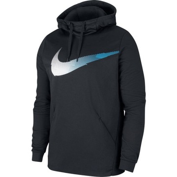 NIKE BLUZA MĘSKA DRI FIT THERMA CZARNA KAPTUR