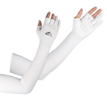 G110Summer Ice Silk Sunscreen Sleeves for Men Women Driving and Riding Ant