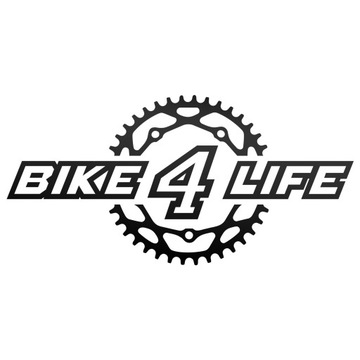 CZARNA NAKLEJKA ODBLASKOWA BIKE 4 LIFE MTB ROWER