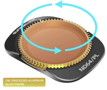 4 СЕРЫХ ФИЛЬТРА С ПОЛЯРИЗАЦИЕЙ DJI OSMO POCKET 3 ND8PL ND16PL ND32PL ND64PL