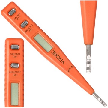 PRÓBNIK NAPIĘCIA LCD TESTER PRĄDU 12-250V PROBÓWKA