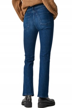 Pepe Jeans NH4 ofq niebieskie jeansowe spodnie dzwony 28/32
