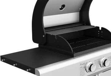 САДОВЫЙ ГРИЛЬ ГАЗОВЫЙ 3 ГОРЕЛКИ НАБОР НЕРЖАВЕЮЩЕЙ СТАЛИ С КРЫШКОЙ