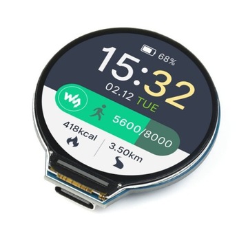 Moduł RP2040-LCD-1.28 z wyświetlacz graficznym