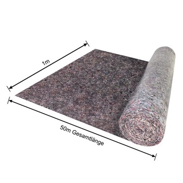 UISEBRT 50 м² Рулон окрасочного нетканого материала Игольное покрытие Нетканый материал PE Войлок