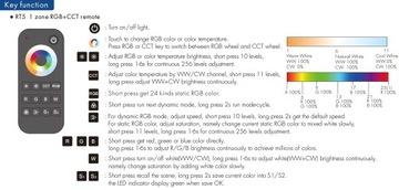Pilot RF LED RT5 RGBWW (RGB+CCT) 1-Strefowy GW5