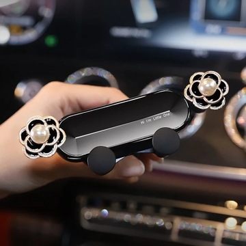 Очаровательный универсальный автомобильный держатель для телефона с бантиком и мультяшным бриллиантом Gravity B GPS-подставка