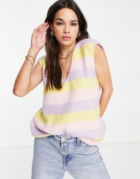 ЖИЛЕТ XS В ПАСТЕЛЬНУЮ ПОЛОСКУ Bonprix