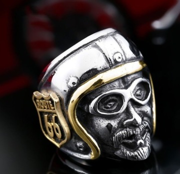 Кольцо-печатка ROUTE 66 Biker 247 Мотоциклист