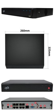 НАБОР КАМЕР ДОМАШНЕГО НАБЛЮДЕНИЯ 6x НАРУЖНЫЕ IP-КАМЕРЫ POE 8Mpx 4K - DMSS