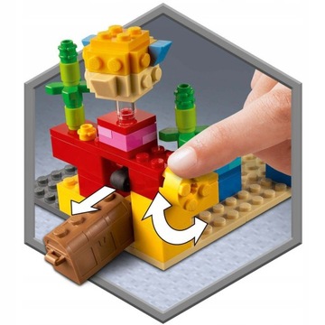 LEGO MINECRAFT КОРАЛЛОВЫЙ РИФ
