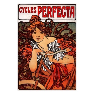 Rep Alfons Mucha Cycles Perfecta 120x80 obraz Lue