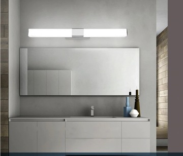 НАСТЕННЫЙ СВЕТИЛЬНИК ДЛЯ ВАННОЙ 24ВТ 100см НАД ЗЕРКАЛОМ LED ХРОМ