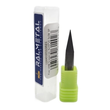Frez Grawerski VHM V-Type 6 x 20° x 40 x 0.3 mm 3P