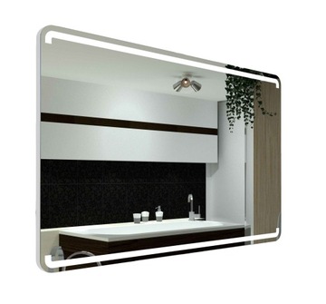 Lustro LED w obudowie Mediolan 100x80