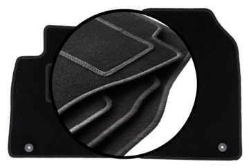 Velurové koberce komplet pro: Opel Vectra C liftback, hatchnack, sedan (200