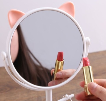 ЗЕРКАЛО ДЛЯ МАКИЯЖА КОСМЕТИКА КОШКА КОТЕНКА УШИ