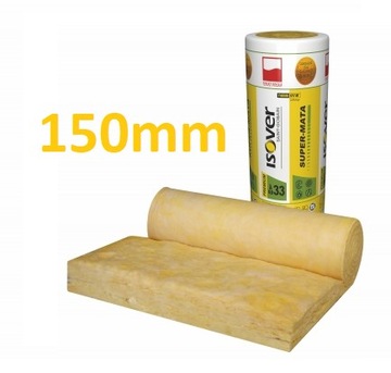 Wełna ISOVER 15cm SUPER MATA (3,72m²) 0,033W/mK