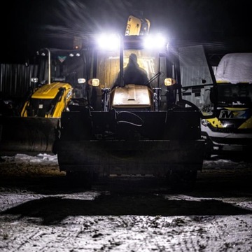 Передняя фара Wesem правая+левая+лампочки+кубики КОМПЛЕКТ JCB Manitou