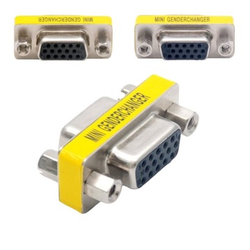 ADAPTER DB15 GNIAZDO / DB15 GNIAZDO VGA (3 line)