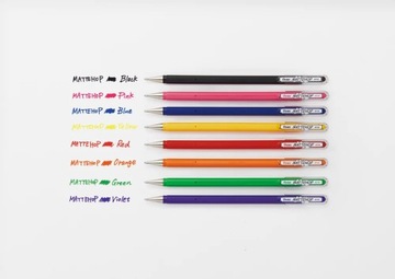 ГЕЛЕВЫЕ РУЧКИ PENTEL MATTEHOP ДЛЯ РИСОВАНИЯ, 8 цветов