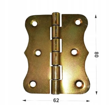 ПЕТЛЯ СТРОИТЕЛЬНАЯ НАКЛАДНАЯ ДЛЯ ДВЕРЕЙ 80 х 60 ОЦИНКОВАННАЯ